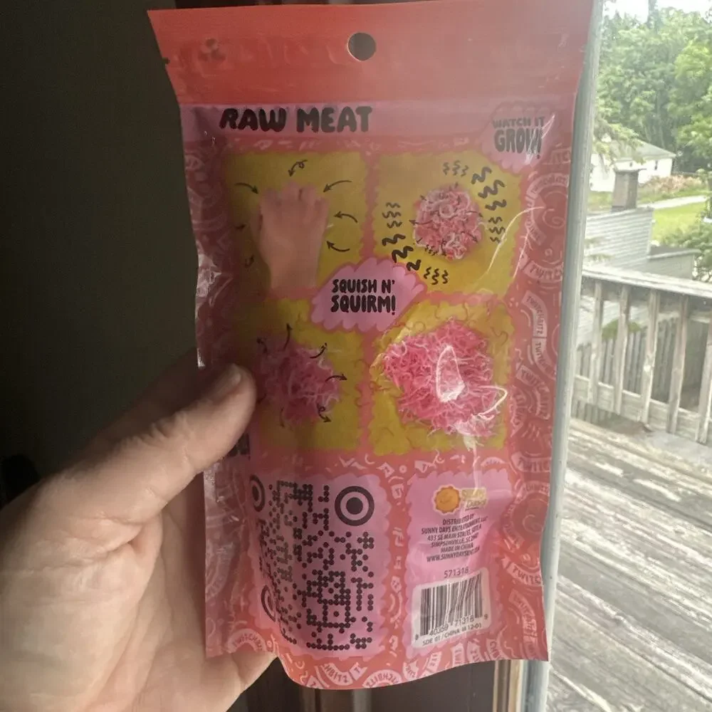NEW BAG SQUISHY sensory fidget WIGGLE RAW MEAT - NOT CANDY